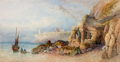 Tynemouth Priory and Lighthouse from the North by Edward Richardson